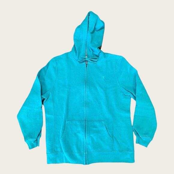 EUC | Champion | Eco Hoodie | Teal | Large - Picture 1 of 7